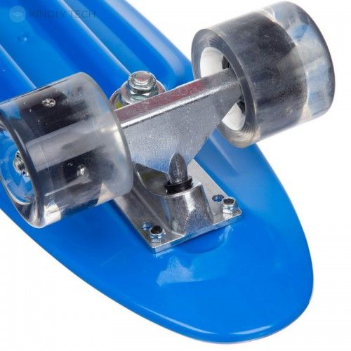 Скейт Пенни Борд (Penny Board 881) со светящимися колесами, Синий