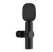 Петличний мікрофон K11 Wireless Lavalier з адаптером Lightning чорний