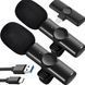 Петличний мікрофон K11 Wireless Lavalier з адаптером Lightning чорний