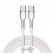 Кабель USB C to C 100W PD (2m) &mdash; Baseus (CALD000302) Dynamic Series White