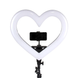 Кольцевая лампа RGB Led в форме сердца с держателем для смартфона, диаметр 48 см d18