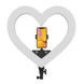 Кольцевая лампа RGB Led в форме сердца с держателем для смартфона, диаметр 48 см d18