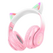 Наушники с ушками Bluetooth HOCO W42 Cat Ear, Розовые