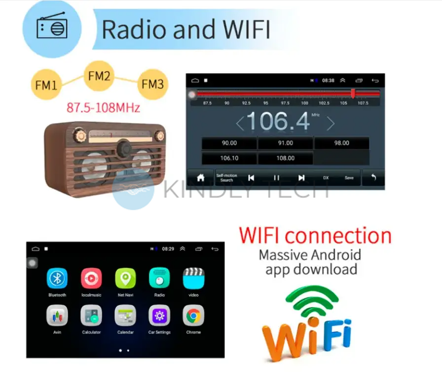 Автомагнітола 2DIN 9 діагональ X9116 1/16 GB Android 9.1 WI-FI з камерою заднього виду USB