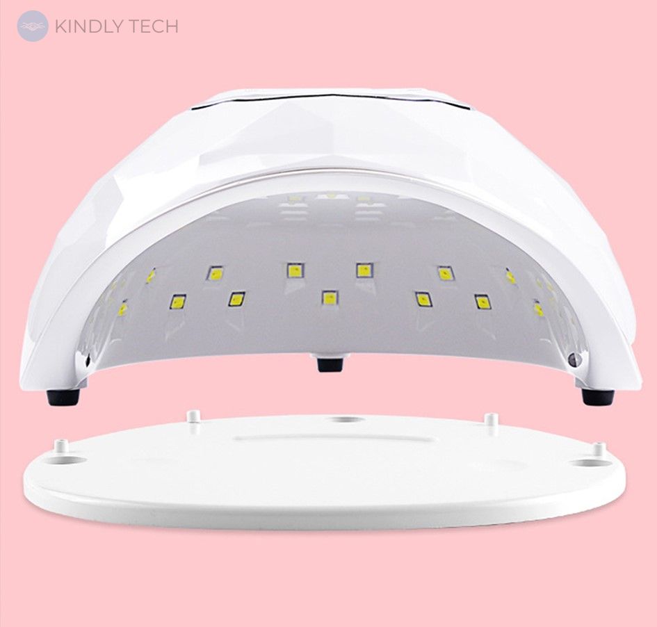 Лампа для манікюру та педикюру LED/UV - SUN F5, 24 світлодіода, Біла