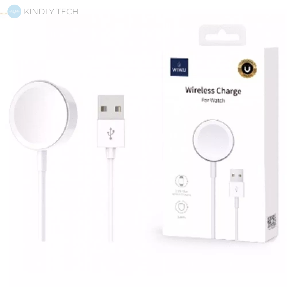 Бездротовий зарядний пристрій - WiWU M7 для Apple Watch - білий
