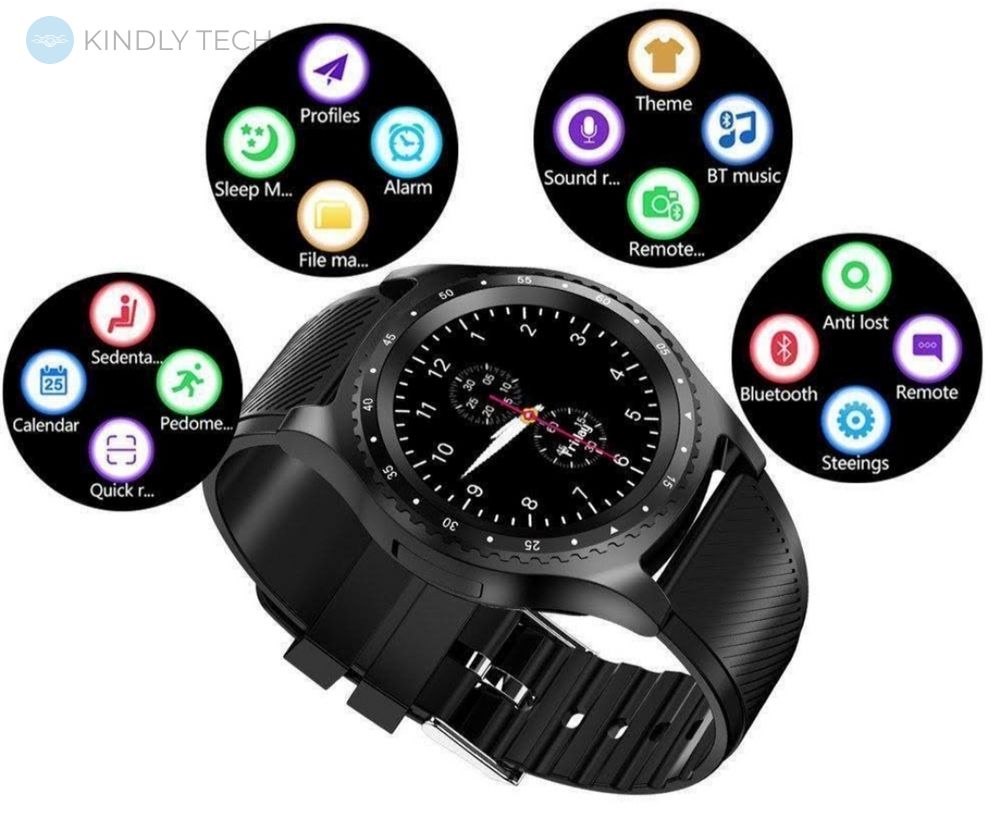 Розумний наручний смарт годинник Smart Watch L9 з камерою, Black