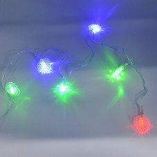 Гирлянда-нить (String-Lights) 20Parts-3 внутренняя, провод прозрачный 3м, Разноцветная
