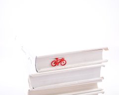 Закладка для книг «Велосипед» (красный), Красный
