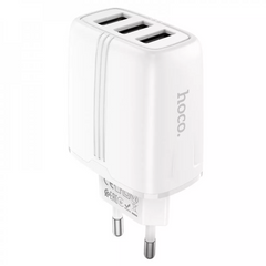 Сетевое зарядное устройство 17W, 3U, Hoco N15 — White