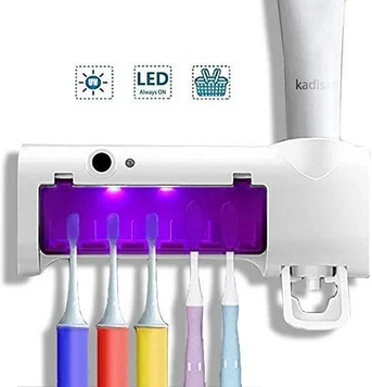 Современный диспенсер для пасты и щеток Multi-Function Toothbrush sterilizer JX008