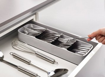 Органайзер для столовых приборов Сompact cutlery organiser, Gray