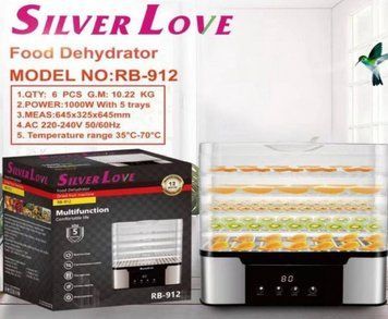 Електросушарка для овочів та фруктів RB-912 Silver Love