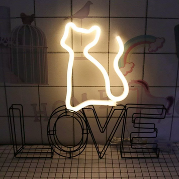 Ночной неоновый светильник &mdash; Neon Lamp series &mdash; Cat
