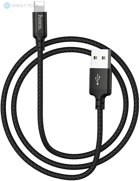Зарядний кабель Lightning Hoco X14 USB 2м Times speed 2,0А