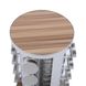 Органайзер для специй на круглой вращающейся подставке на 20 шт, с деревянной вставкой