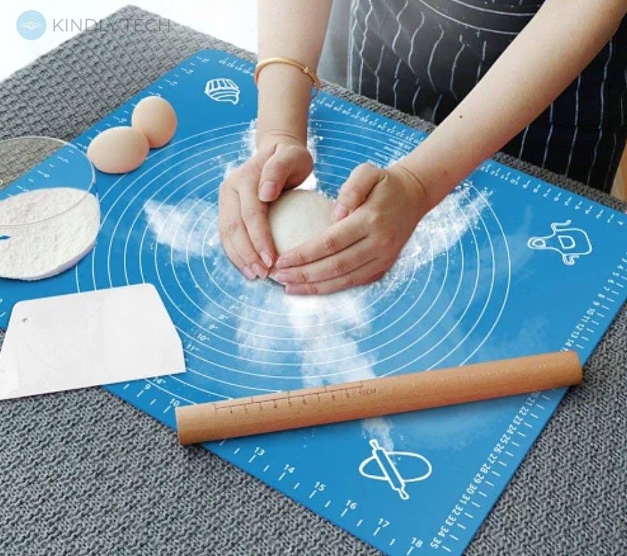 Кондитерський килимок силіконовий для тіста 50*40 см Silicon mate testa