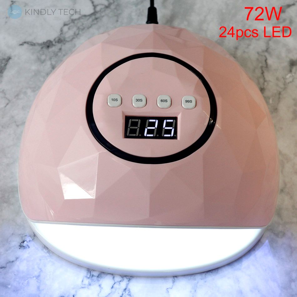 Лампа для маникюра и педикюра LED/UV - SUN F5, 24 светодиода, Розовая