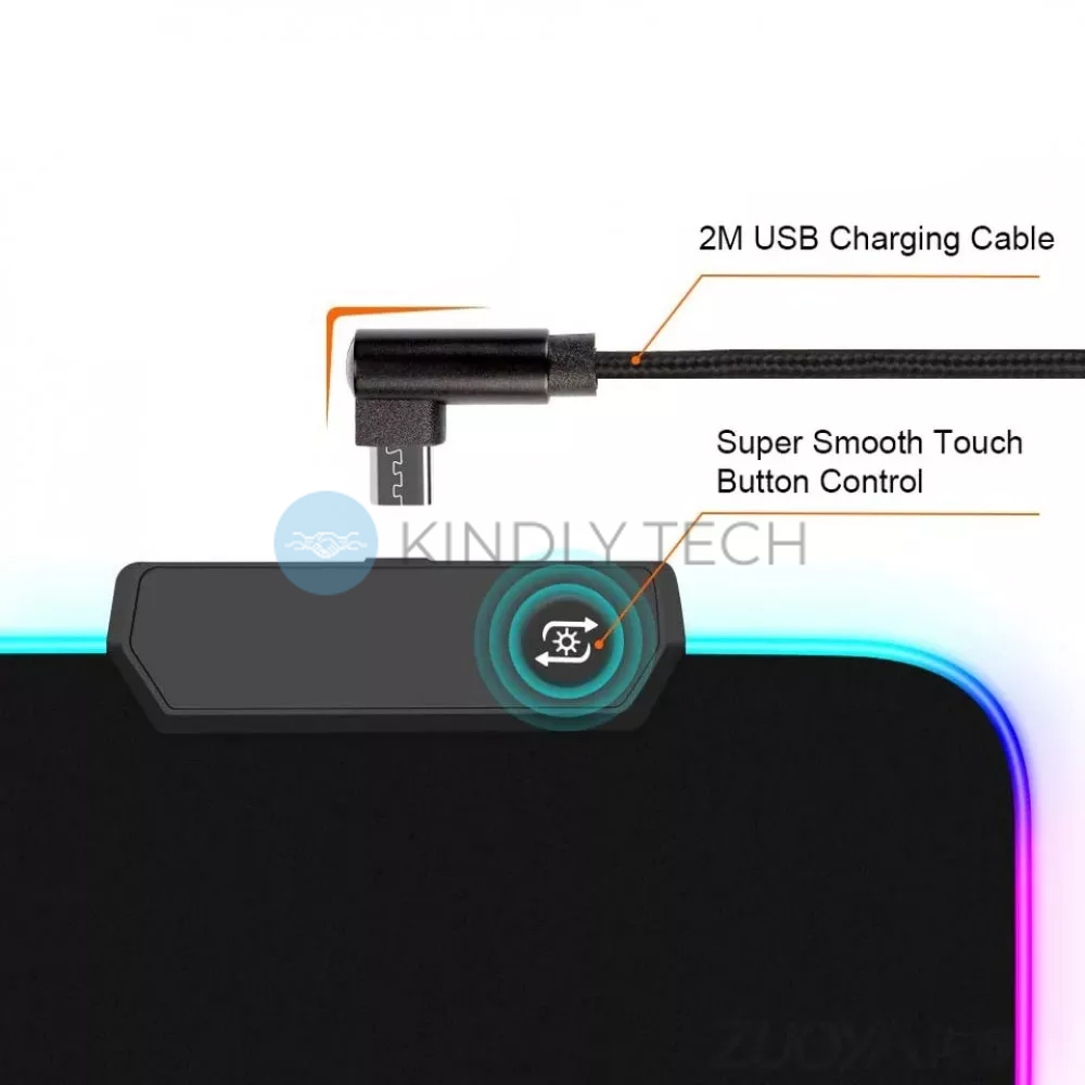 Килимок для мишки з RGB підсвіткою, 70&times;30 см
