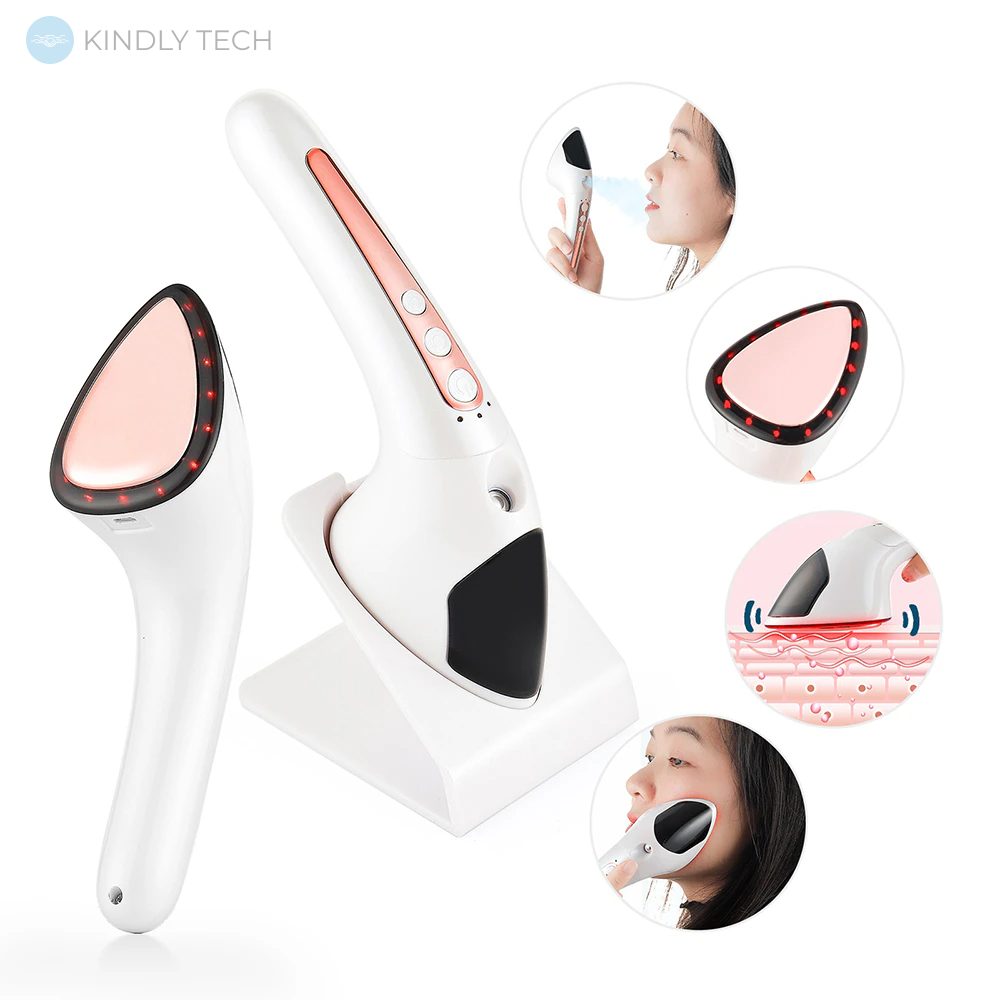 Зволожувач-масажер вібраційний для обличчя Face Light Line Lifting Firming RF Beauty Instrument
