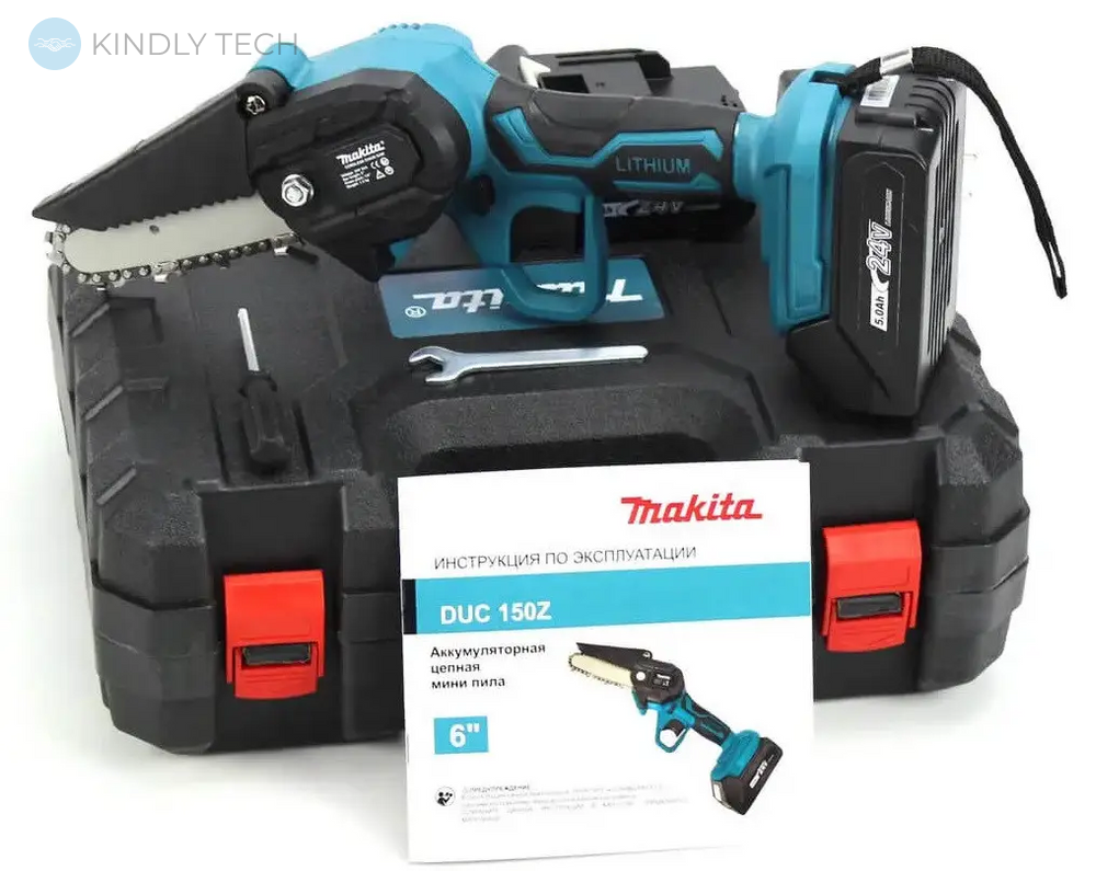 Аккумуляторная цепная мини пила Makita DUC150Z (24V 5AH) шина 10 см