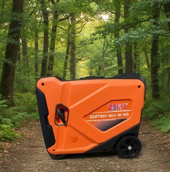Інверторний двопаливний генератор Zeko ZK8700S-INV-W-NG 4,5 5,0 кВт з дисплеєм, електростартером та колесами