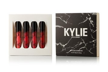 Набор матовых помад KYLIE 4 в 1 в мраморной коробке