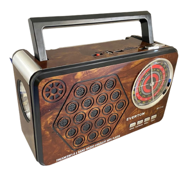Портативный радиоприемник Everton RT-715 с фонарем Bluetooth FM USB SD