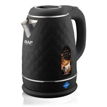 Современный электрочайник RAF R.7978 Electric Kettle 2 л, 1500 Вт, LED подсветка,Черный