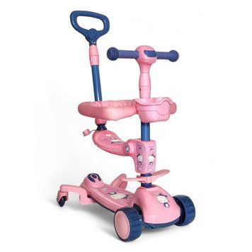 Дитячий самокат 4 в 1 Scooter Lovely Child 8520, Рожевий