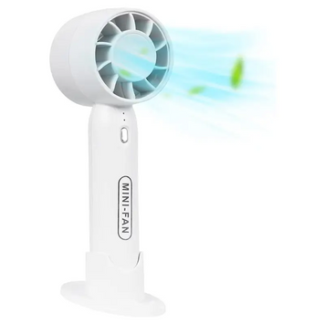 Портативный мини вентилятор Handheld Fan T10 аккумуляторный USB,Белый