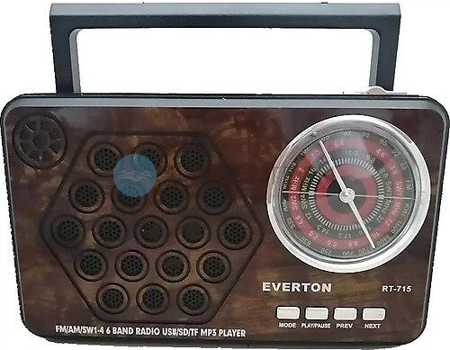 Портативный радиоприемник Everton RT-715 с фонарем Bluetooth FM USB SD