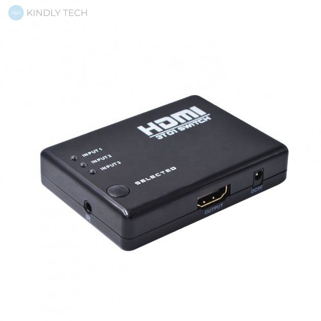 Коммутатор HDMI 1080P switch переключатель 3 на 1
