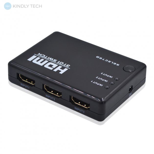 Коммутатор HDMI 1080P switch переключатель 3 на 1