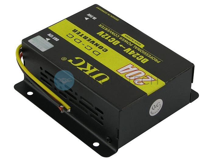 Інвертор-перетворювач з індикатором UKC DC/DC 24V-12V 20A