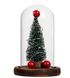 Новогодняя елка с LED подсветкой и шарами в колбе с USB "Елка в колбе"