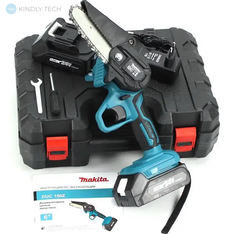 Аккумуляторная цепная мини пила Makita DUC150Z (24V 5AH) шина 10 см