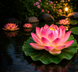 Декоративний сонячний світильник Anex Lotus 26X-116 &laquo;Лотос&raquo; LED для саду та водойм