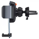 Автодержатель раздвижной на воздуховод - Baseus (SUYK000101) Easy Control Pro - Black