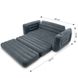 Надувний розкладний диван Intex велюровий, 203 х 224 х 66 см.