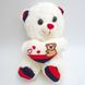 Светящийся плюшевый мишка Тедди с сердцем интерактивная говорящая мягкая игрушка, White