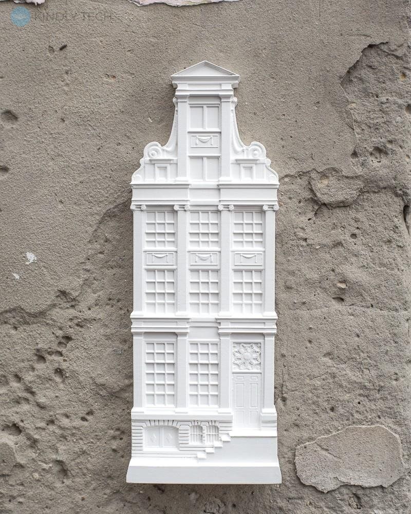 Настенный декор «Архитектурная модель I» (Амстердам), Белый