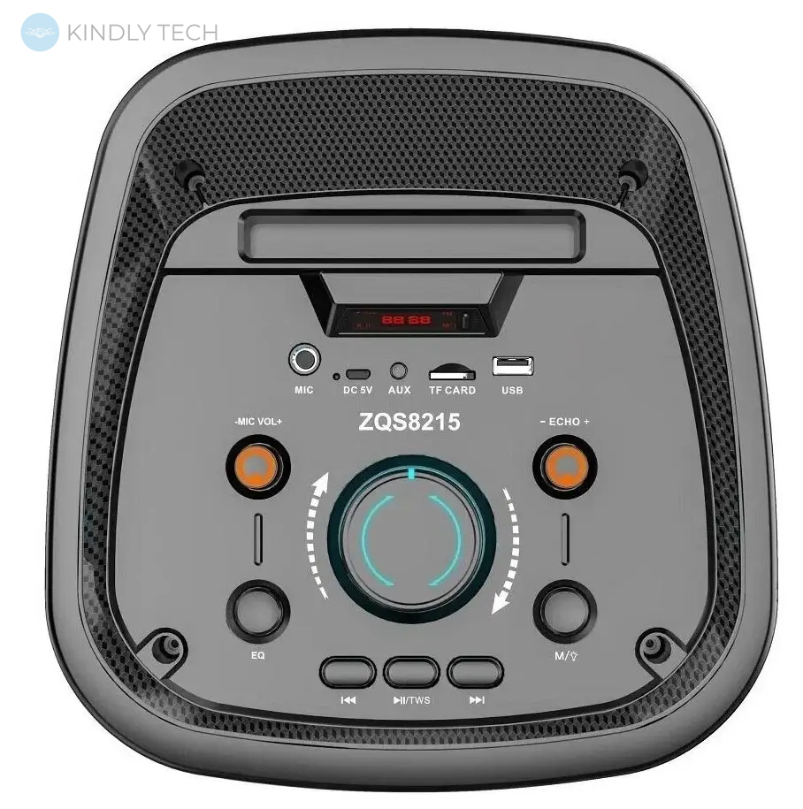 Акустическая система портативная Bluetooth 8" 40Вт ZQS8215 с микрофоном