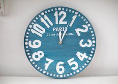 Часы «Париж» (антично-синий), Темно-синий