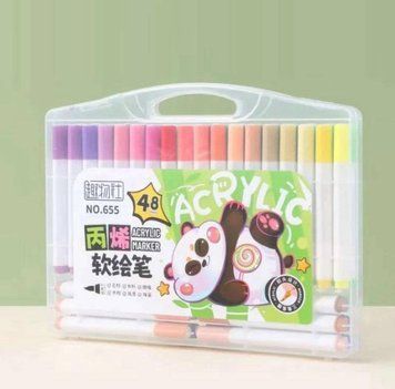 Детские яркие акварельные маркеры 48 шт. Water color pen AND 655-48