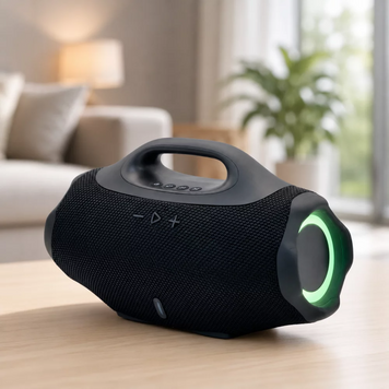 Портативна Bluetooth-колонка B62LED Boombox 4 Mini 10 Вт з LED-підсвіткою та акумулятором