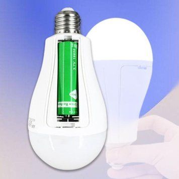 Лампа аккумуляторная светодиодная 20 W E27 + 1 аккумулятор 18650 E27 20W800*1