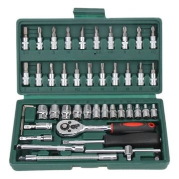 Набор инструментов автомобильный универсальный в чемодане 46 PIECE TOOL SET