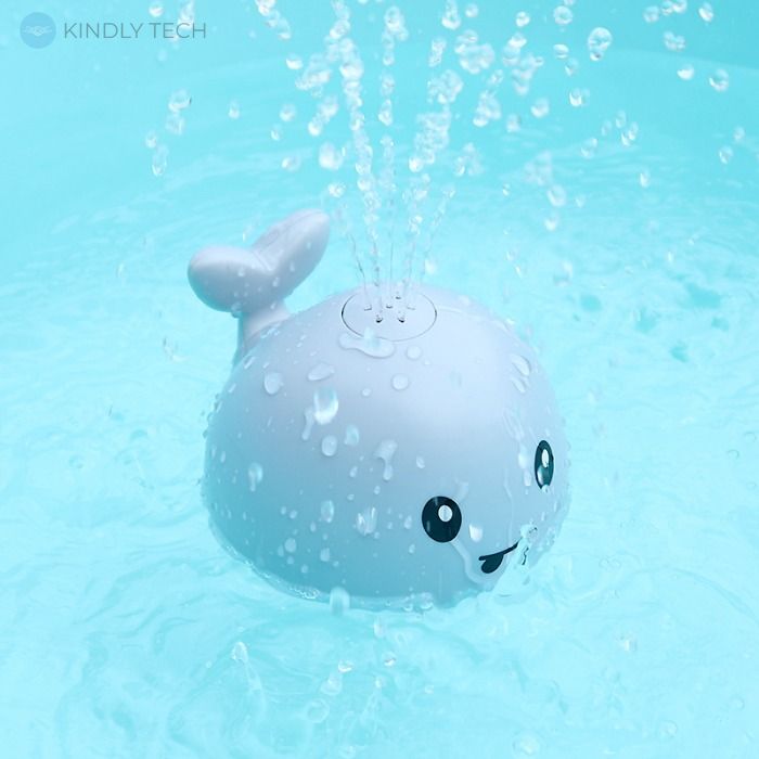 Іграшка для купання дитини Spray water bath toy кит з фонтанчиком та LED підсвічуванням, в асортименті