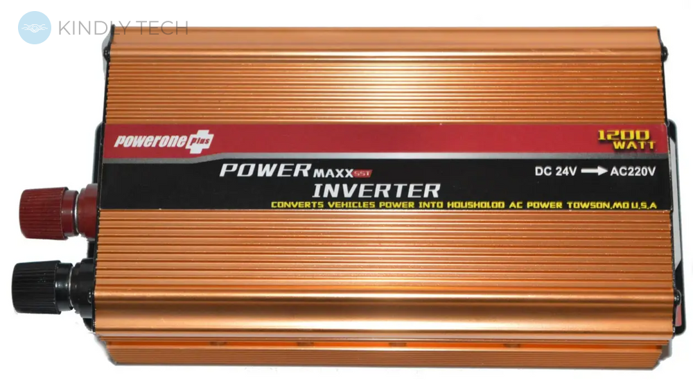 Инвертор PowerOne Plus 1200W 24v220